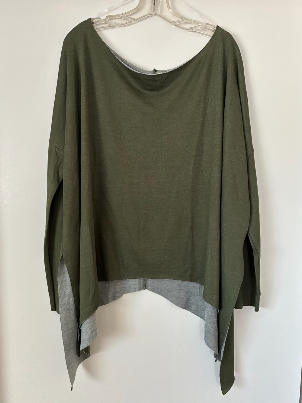 New Womens Adora Army Green Shawl/Shirt Top/Blouse Size Large